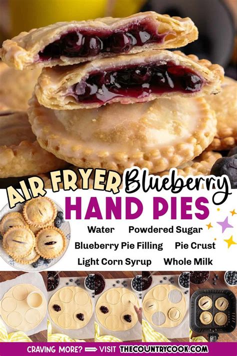 Air Fryer Blueberry Hand Pies Recipe Hand Pies Hand Pie Recipes