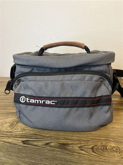 Vintage Tamrac Camera Bag Made In Usa Gray With Shoulder Strap