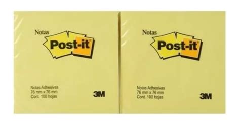 3m Post It Notas Adhesivas Color Amarillo 12 Blocks Pack Envío Gratis