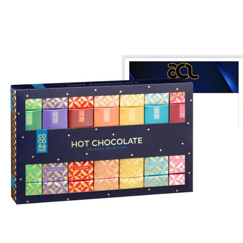 Christmas Hot Chocolate Gift Set 7 Assorted Flavoured Instant Hot Chocolate Mix Xmas Hamper