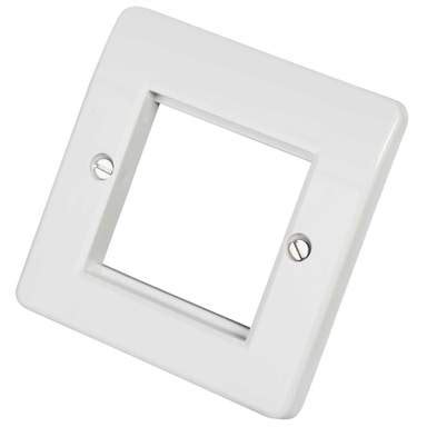 Mk Logic Plus Gang Euro Module Front Plate White K Whi Cef