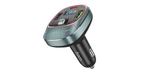 HOCO E76 bluetooth FM transmitter autós töltő 2 USB+Type-C aljzat (48W ...