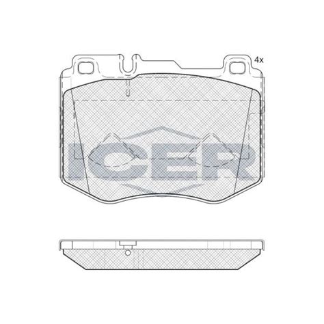 Колодки тормозные ICER 182195 - купить по низким ценам в интернет ...