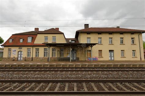 Train Station of Herleshausen Stock Image - Image of train, station ...