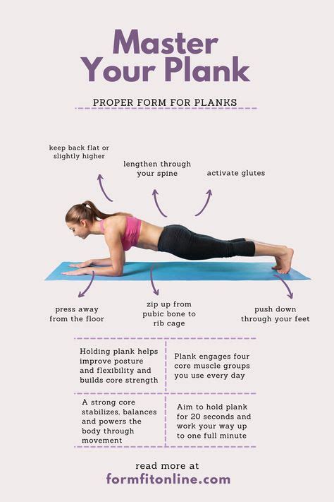 Need tips to help you with your plank form. Here are things you should pay attention to to make ...