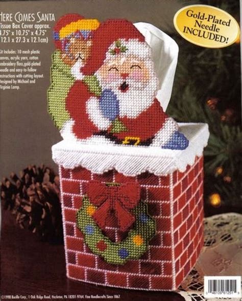 Here Comes Santa A With Images Plastic Canvas Patterns Plastic