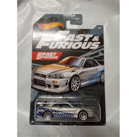 Nissan Skyline GTR R Brian Fast Furious Hot Wheels Shopee Malaysia