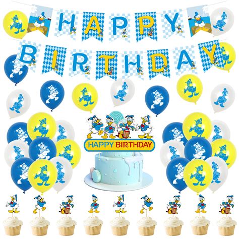 Buy Party Supplies Donald Duck Cake Topper Donald Duck Birthday ...