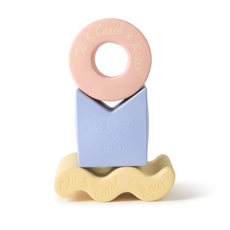 Oli&Carol x Kiko Geometric Figures Donut set, пирамидка-прорезыватель ...