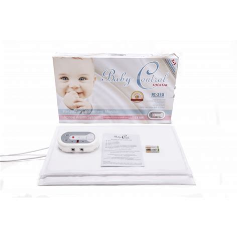 BabyControl Digital Baby Breathing Monitor BC-210 & 2 Sensor Pads