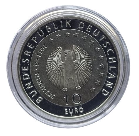 BRD 10 Euro Silber Gedenkmünze 50 Jahre Deutsche Welthungerhilfe 2012