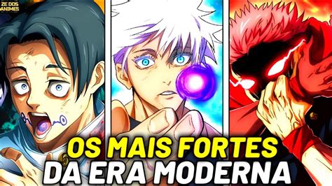 Top Feiticeiros Mais Fortes De Jujutsu Kaisen Era Moderna Youtube