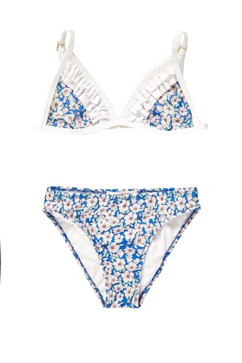 Argento Çiçek Desen Fırfır Detay Çocuk Üçgen Bikini Takımı Fiyatı Yorumları