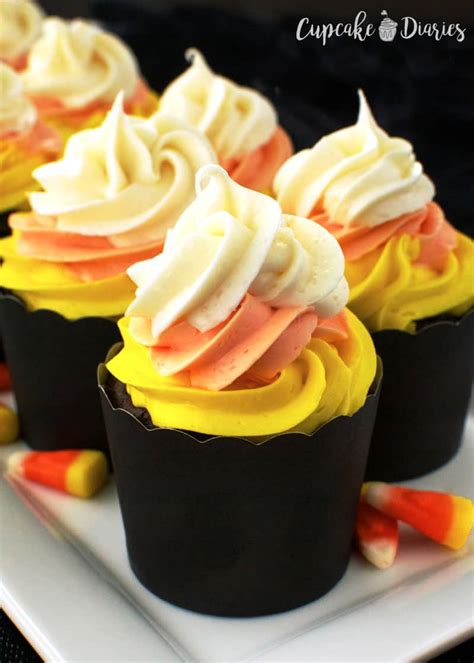 Candy Corn Cupcakes - 30 Days of Halloween 2016: Day 19