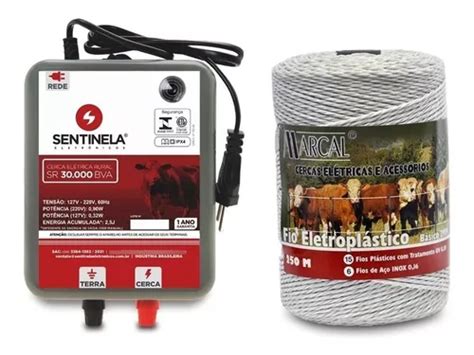 Kit Cerca El Trica Rural Eletrificador Sr Cabo M