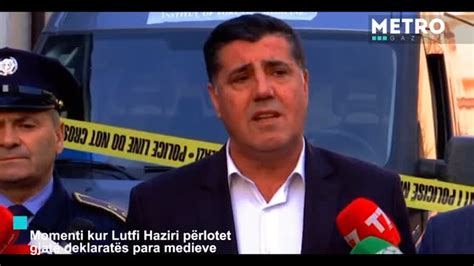 Momenti kur Lutfi Haziri përlotet gjatë deklaratës para medieve mp4