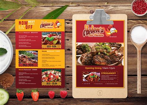 Prime Beef House A4 Menu Psd Template 99effects