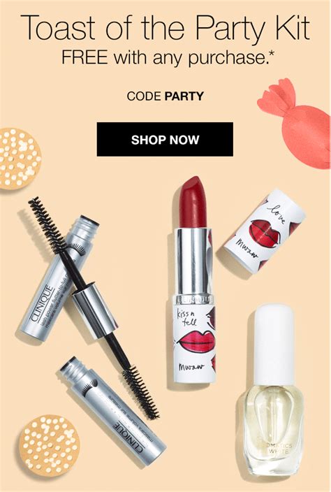 Party Kit Party Shop Clinique Prestige Cosmetics Gwp Discount