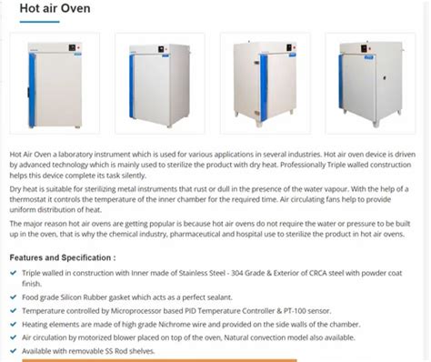 Laboratory Hot Air Oven At Laboratory Hot Air Oven In Pune Id