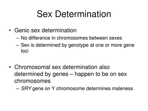 Ppt Chapter Sex Determination And Sex Linked Characteristics