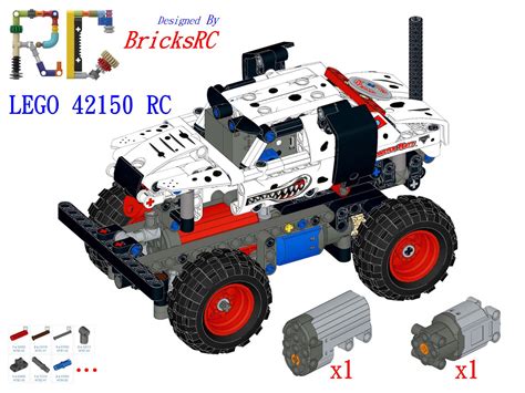 [Instructions] Motorize LEGO 42150 Monster Jam Monster Mutt Dalmatian ...
