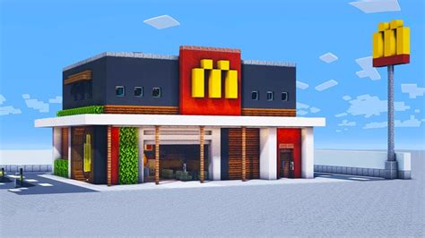 Minecraft Mcdonalds Build Tutorial 1 20 How To Build A Mcdonalds In Minecraft Youtube