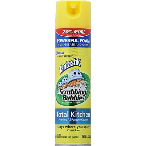 Scrubbing Bubbles All Purpose Cleaner Foaming Total Kitchen Citrus