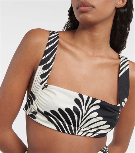 Printed Bikini Top In Multicoloured Johanna Ortiz Mytheresa