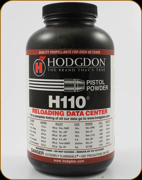 Hodgdon H110 Pistol Powder 1lb 1101 Prophet River Firearms