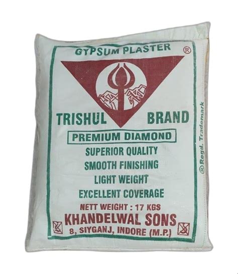 Packaging Size 17 Kg White Trishul Gypsum Powder For Agricultural At