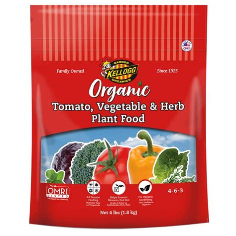 Kellogg Garden Organics Lbs Organic Tomato Vegetable And Herb