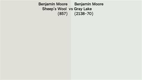 Benjamin Moore Sheeps Wool Vs Gray Lake Side By Side Comparison