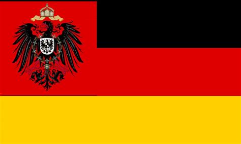 German flag with imperial eagle : r/vexillology