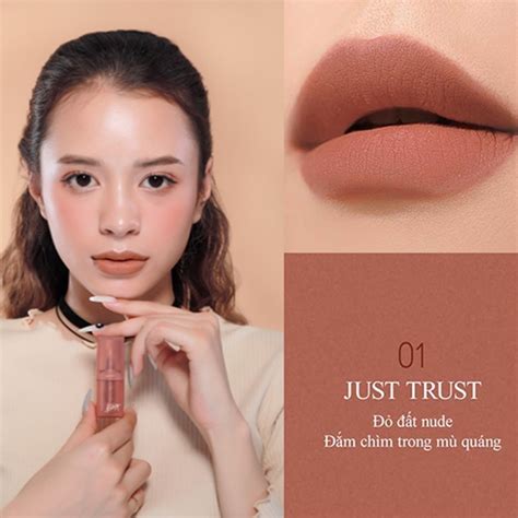 Son thỏi lì Bbia Last Powder Lipstick No 01 Just Trust 3 5g Đỏ đất Nude Mỹ phẩm ĐẸP XINH