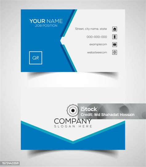 Doublesided Creative And Modern Business Card Template Vector