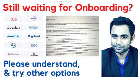 Still Waiting For Onboarding Wipro TCS Infosys Etc Please