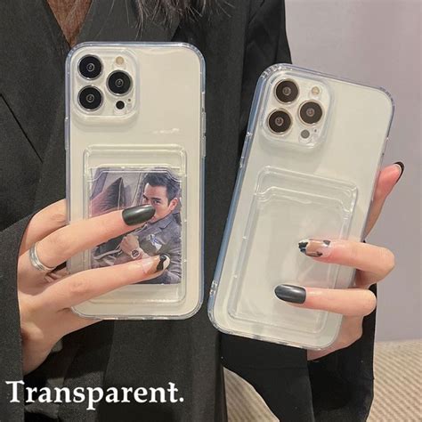 Silicone Photo Card Holder Clear Phone Case for Huawei P40 Honor 50 9X ...