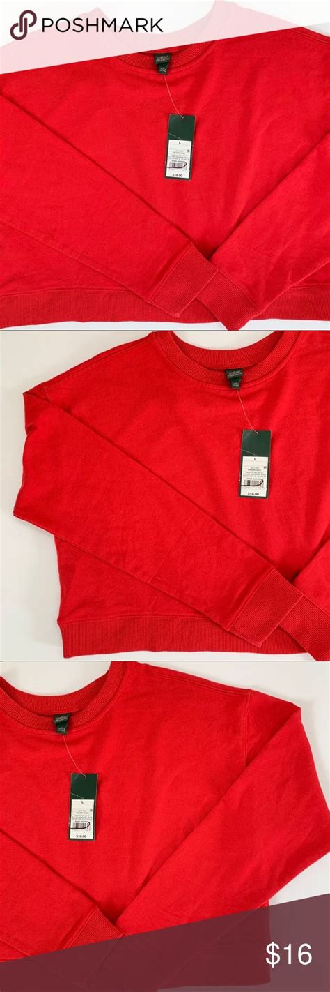 NWT Wild Fable Target Red Cropped Sweater Red Cropped Sweater