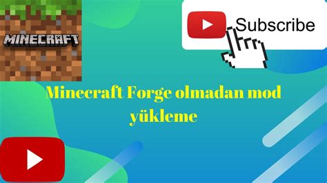 Minecraft Forge Olmadan Mod Y Kleme Youtube