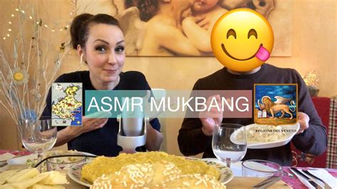 Asmr Mukbang Alla Veneta 🍽🦁🇮🇹 Pranziamo Insieme Con Un Ospite Speciale 👀 Eating Sounds Asmr Ita