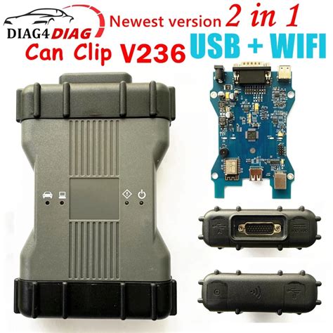 Can Clip V With Usb Wifi For Renault Vci Scanner Obd Automatic