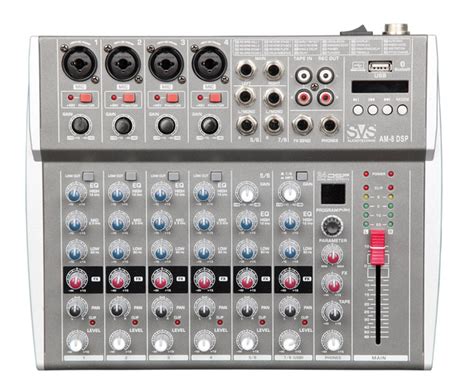 Микшерный пульт аналоговый, 8-канальный SVS Audiotechnik mixers AM-8 ...