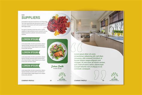 Top Food Company Profile Design On Behance