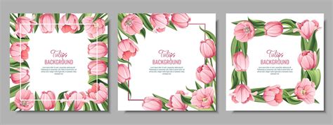 Envelope With Pussy Willow Tulips Daffodils Vector Image