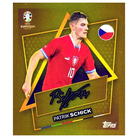 Topps UEFA EURO 2024 Fußball EM Sammelsticker Gold Signature Sticke