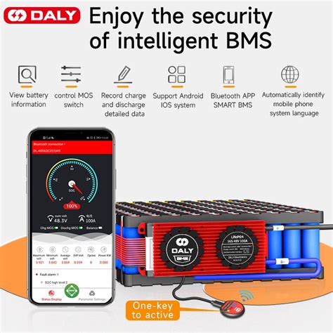 Smart Daly Bms 4s Lifepo4 8s 16s 30a 40a 120a 200a 300a 400a 500a