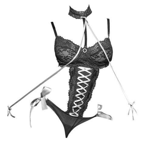 Jual L1138 Baju Tidur Lingerie Seksi Teddy Bodysuit Hitam Transparan Crotchless Shopee Indonesia