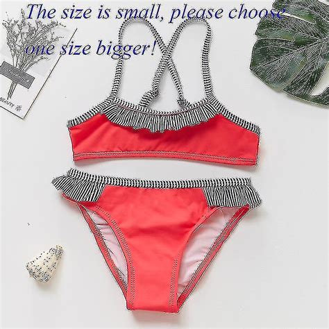 y piger badedragt høj kvalitet piger badetøj to stykker børn bikini sæt biquini infantil