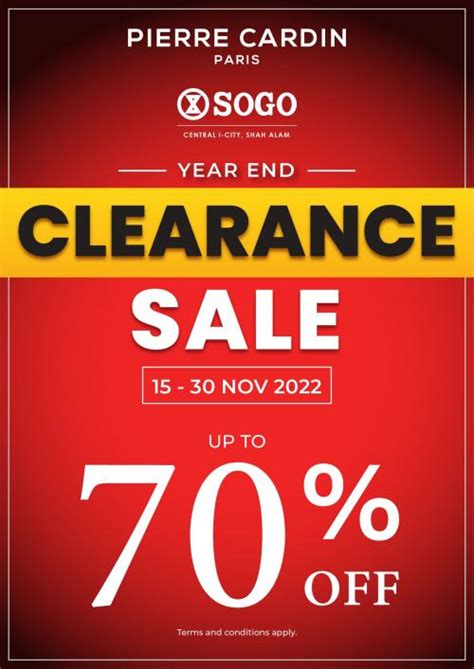 Pierre Cardin Lingerie Clearance Sale At SOGO Central I City 15 Nov 2022 30 Nov 2022