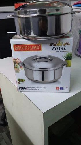 Single Piece Stainless Steel Microline Ss Hot Box Size Capacity Ml To Ml At